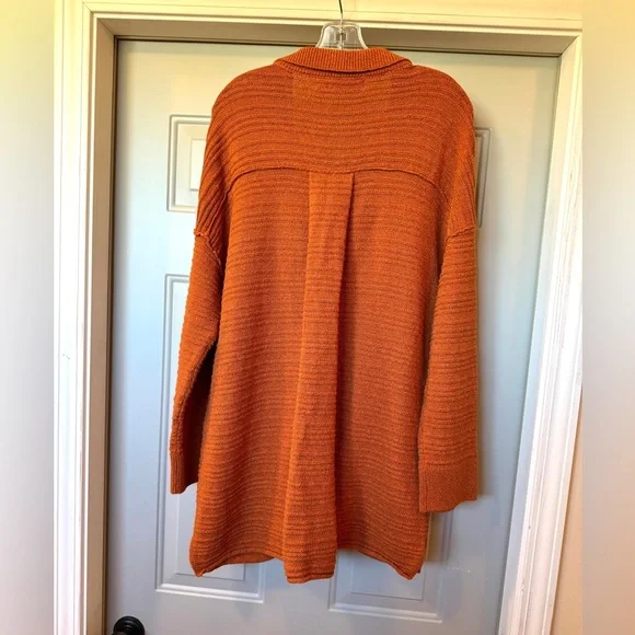 Free People Day Dreaming
Cardigan Sweater Cotton Knit
Slouchy Dad Casual Rust M - Picture 4 of 10